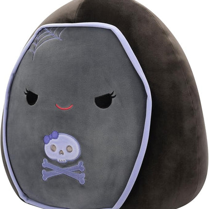 Squishmallows Original 16-Inch Julianne Grey and Purple Coffin - Official Jazwares Plush (Large)
