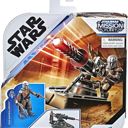 STAR WARS Mission Fleet Expedition Class Hover E-Web Cannon Mandalorian 2.5-Inch-Scale Figure and Vehicle Accessory, Toys for Kids Ages 4 and Up