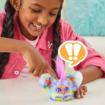 FURBY Furblets Swee-Dee Spring Mini Friend, Easter Chick Themed, Electronic Plush Toys for Girls & Boys, Multicolor, Speaks Furbish & Plays Music, Back to School Gifts, Ages 6+