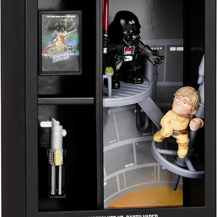 Fandrop SW04-Star Wars: The Empire Strikes Backâ - Luke Skywalker VS. Darth Vader, Combines an Epic Diorama, Artifacts & Scene Marker Creating A Display to Enhance Any Star Wars Collection