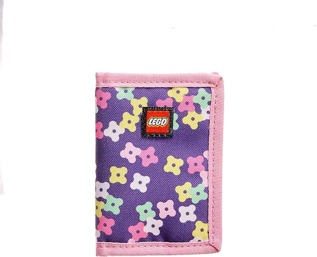 LEGO Trifold Wallet, Kids Unisex Wallet for Boys and Girls, with Clear ID Window, Card and Cash Pockets and Secure Hook and Loop Closure, I Play My Way