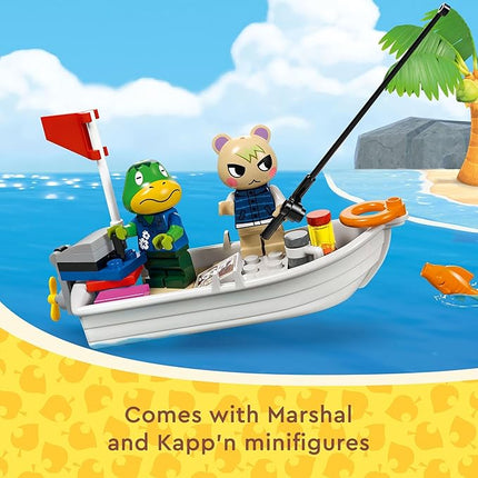LEGO Animal Crossing Kapp’n’s Island Boat Tour, Buildable Video Game Toy for Kids, Includes 2 Minifigures from The Series Marshal and Kapp'n, Animal Crossing Toy for 6 Year Old Boys and Girls, 77048