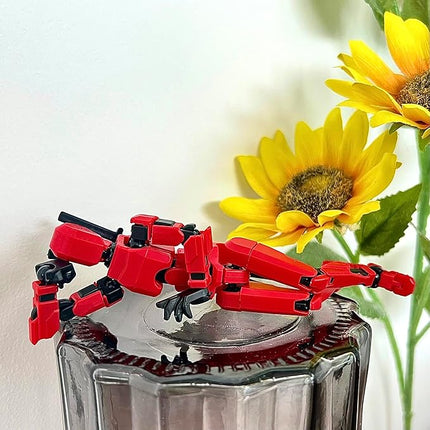 (Assembly Completed) 4 Packs T13 Action Figure, Dummy 13 3D Printed ActionFigure Toy Gifts for Kids, Robot 13 Action Figure Full Body Mechanical Doll Christmas Birthday Gift for Boys Girls