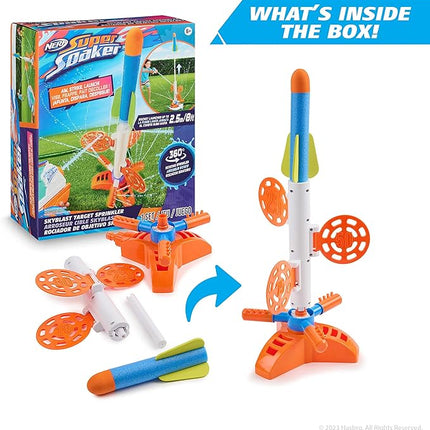 NERF Super Soaker SkyBlast Target Sprinkler for Kids Outdoor Play – Summer Water Games