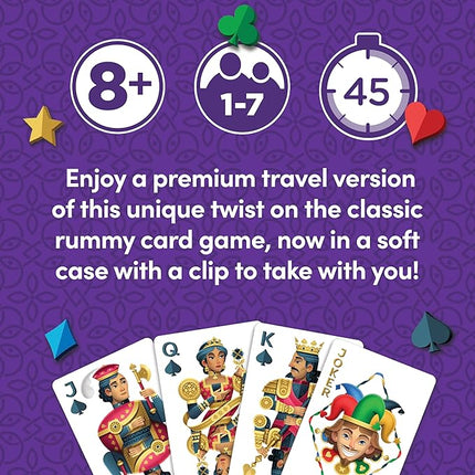 Five Crowns Travel Case Bundle, Cards, Scorecard Included – Card Game for Kids and Adults, Family Game Night, The Game isn’t Over Until the Kings Go Wild!, 5 Suited Rummy Style Card Game, Ages 8+