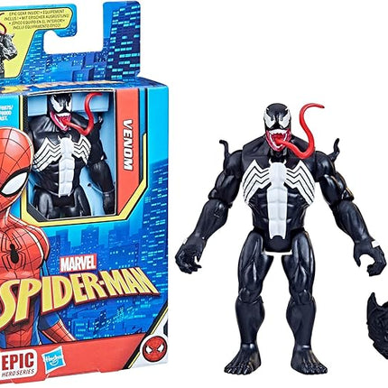 Marvel Epic Hero Series Venom, 4-Inch Action Figure with Accessory, Kids Ages 4 and Up