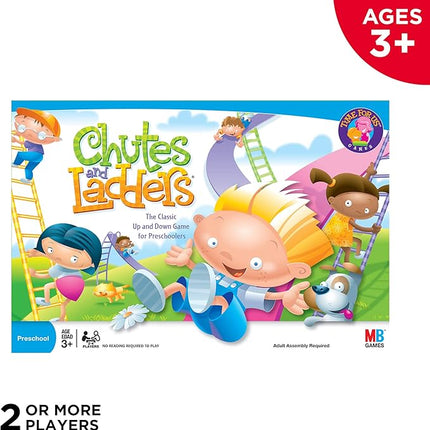 Hasbro Gaming Chutes and Ladders Board Game | 2 to 4 Players | Back to School Gifts for Kids | Preschool Classroom Games | Ages 3+ (Amazon Exclusive)