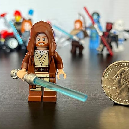 LEGO Star Wars Episode 2 Clone Wars Minifigure - OBI-Wan Kenobi (Brown Robe and Hood) with Lightsaber Limited Edition