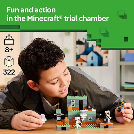 LEGO Minecraft The Trial Chamber Building Toy - Gamer Playset for Kids, Girls and Boys, Ages 8+ - Includes Shadow Hoodie Minifigure for Pretend Play - Gift Idea for Birthday - 21271