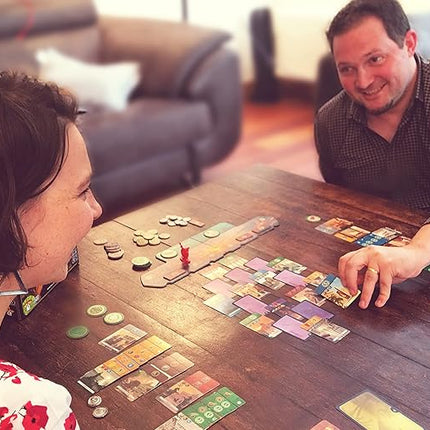 Asmodee 7 Wonders Duel Board Game BASE GAME - Intense Two-Player Battles in the Ancient World, Strategy Game for Kids and Adults, Ages 10+, 2 Players, 30 Minute Playtime