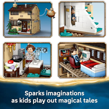 LEGO Harry Potter Privet Drive: Aunt Marge’s Visit Kids Toy - Buildable Book Nook and Room Decor for Boys and Girls, Ages 8+ - Collectible Harry Potter Minifigure - Birthday Gift Idea - 76451