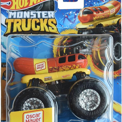 Hot Wheels Monster Trucks Oscar Mayer, Hot Dog Connect and Crash Car