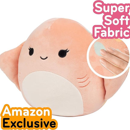 Squishmallows Original 8-Inch Ludovica The Stingray - Official Jazwares Plush - Collectible Soft Squishy Stingray Stuffed Animal Toy - Add to Your Squad - Gift for Kids, Girls & Boys