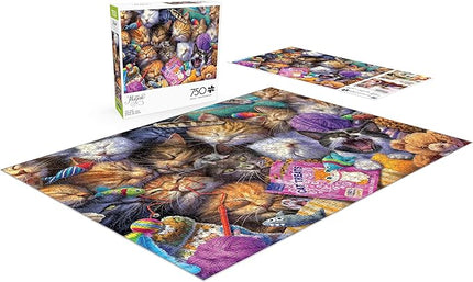Buffalo Games - Jeff Haynie - Cat Nap - 750 Piece Jigsaw Puzzle for Adults - Challenging Puzzle Perfect for Game Nights - Finished Size is 24.00 x 18.00