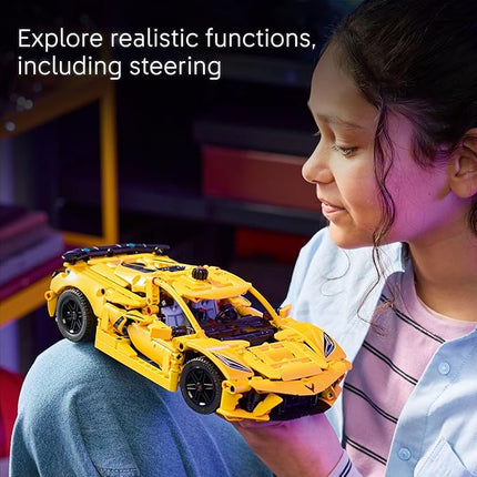 LEGO Technic Chevrolet Corvette Stingray Toy Car - Building Toy Set for Kids, Boys and Girls, Ages 9+ - Model Car Kit for Display - Gift Idea for Birthday - 42205