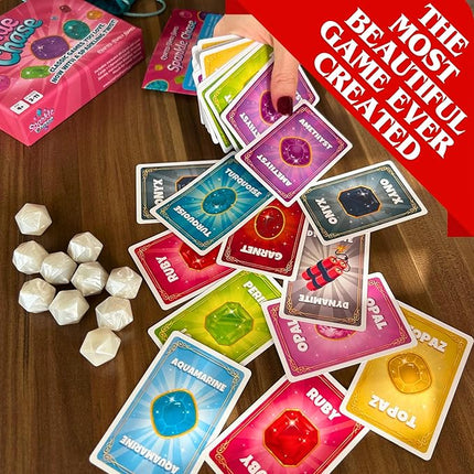 Sparkle Chase – Fast-Paced Family Card Game | Spoons and Old Maid Games | 3 Games in 1 | Fun for Kids & Adults | Matching, Strategy & Action | Great for Game Nights & Parties | 2-11 Players