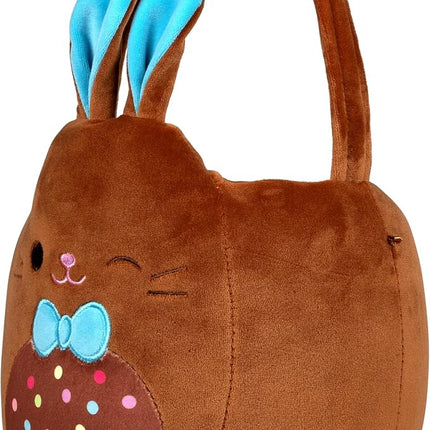 Squishmallows Original 12in Lancelot the Chocolate Bunny Egg Hunt Basket – Ultrasoft Official Jazwares Plush Accessory