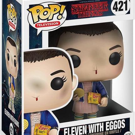 Funko Pop Stranger Things Eleven with Eggos Vinyl Figure, Styles May Vary - with/Without Blonde Wig,Multicolor,Standard,13318 - Collectable Vinyl Figure - Gift Idea - Official Merchandise