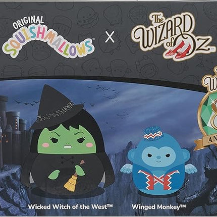 Squishmallows Original “The Wizard of Oz” 8in Wicked Witch + 4in Winged Monkey 2-Pack - Official Jazwares Plush (Select Series)