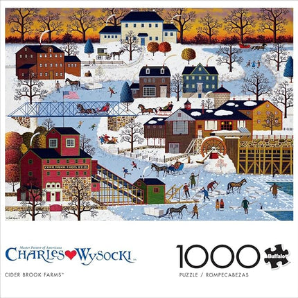 Buffalo Games - 1000 Piece Charles Wysocki Jigsaw Puzzle - Festive Winter Scene - Challenging Puzzles for Adults and Families