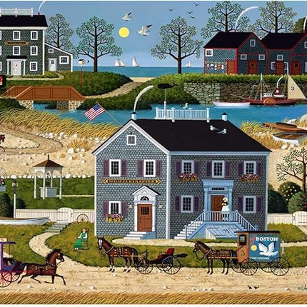 Buffalo Games - Charles Wysocki - The Whippersnappers of Cape Cod - 1000 Piece Jigsaw Puzzle for Adults -Challenging Puzzle Perfect for Game Nights - Finished Size is 26.75 x 19.75