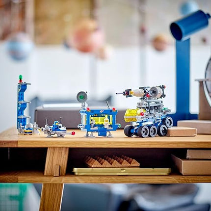 LEGO 40712 Micro Rocket Launchpad: 325 Pieces - Nostalgic Space Toy Set for Adults and Kids 9+, Inspired by Classic Space Sets from The 70s and 80s, Includes Rocket, Space Station, and Characters