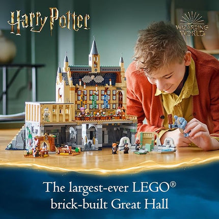 LEGO Harry Potter Hogwarts Castle: The Great Hall, Castle Toy Playset with 11 Minifigures, Harry Potter Collectible, Magical Gift for Boys, Girls or Any Fan, Harry Potter Toy for 10 Year Olds, 76435