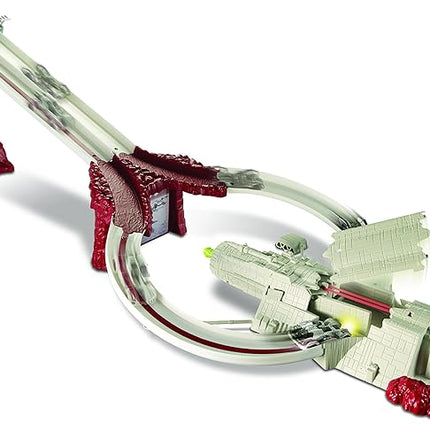 Hot Wheels Star Wars Crait Assault Raceway, Track Set
