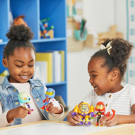 Spidey and his Amazing Friends Marvel Web-Spinners Gear Up for Adventure 4-Pack, 4-Inch Action Figures with 6 Accessories, Super Hero Toys for Kids 3+ (Amazon Exclusive)