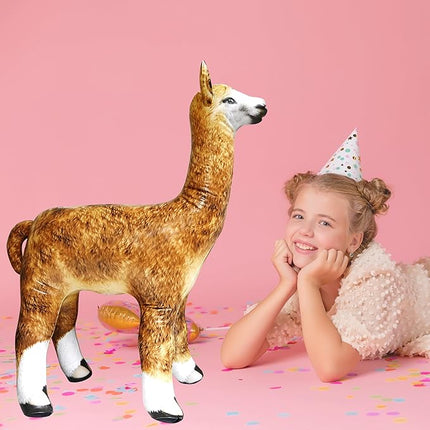 Jet Creations Inflatable Alpaca Height Party Favors Supplies Gifts, 30" Stuffed Animals An-Alpa