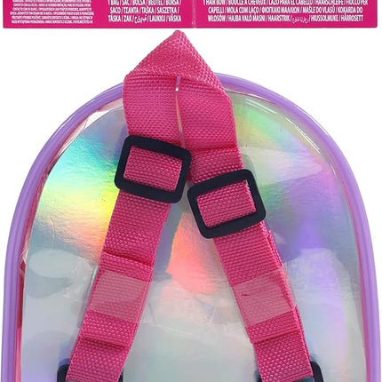 Barbie - Townley Girl Backpack Cosmetic Makeup Gift Bag Set includes Hair Accessories and Printed PVC Back-pack for Kids Girls, Ages 3+ perfect for Parties, Sleepovers and Makeovers