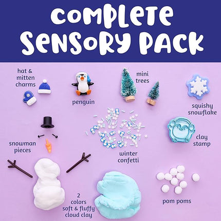 Creativity for Kids Sensory Pack: Winter - Toddler Christmas Crafts, Holiday Crafts for Kids, Sensory Toys for Toddlers, Travel Toys and Stocking Stuffers for Kids (Ages 3+)