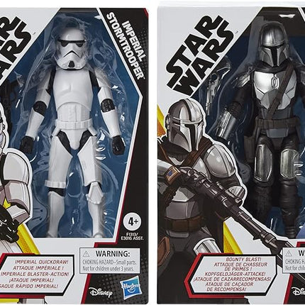 STAR WARS Galaxy of Adventures The Mandalorian 5-Inch-Scale Figure 2 Pack with Fun Blaster Accessories, Toys for Kids Ages 4 and Up (Amazon Exclusive)
