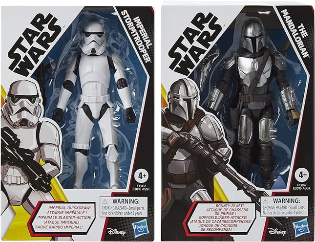 STAR WARS Galaxy of Adventures The Mandalorian 5-Inch-Scale Figure 2 Pack with Fun Blaster Accessories, Toys for Kids Ages 4 and Up (Amazon Exclusive)
