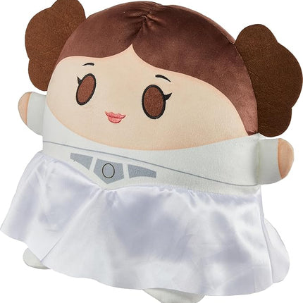 Mattel Star Wars Cuutopia Plush Figure, 10-inch Princess Leia Soft Rounded Pillow Doll, Collectible Toy Inspired by the Fan-Favorite Character