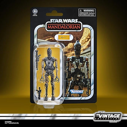STAR WARS The Vintage Collection IG-11 Toy, 3.75-Inch-Scale The Mandalorian Action Figure and Blaster Accessory, Toys for Kids Ages 4 and Up,F1901