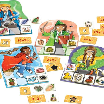 Orchard Toys Moose Games Magic Maths Game. an exciting and spellbinding Math Game. for Ages 5-7 and for 2-4 Players