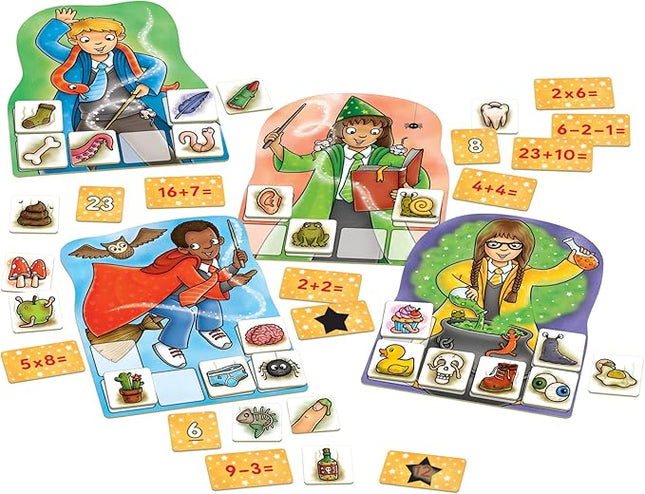 Orchard Toys Moose Games Magic Maths Game. an exciting and spellbinding Math Game. for Ages 5-7 and for 2-4 Players