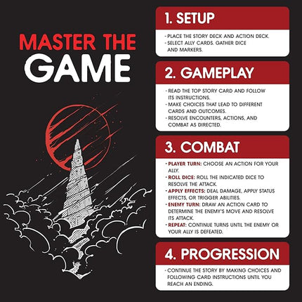 Spire's End: Volume 1 Card Game, Add to Your Choose-Your-Path Horror Adventure and Strategy Board Games, Immersive Solo or Cooperative Play for Ages 16 and Over, 1-2 Players, 60-90 Minute Playtime