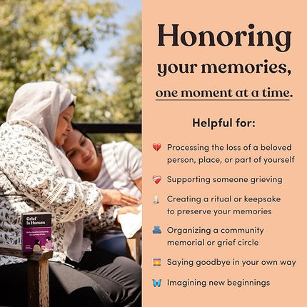 Grief is Human | Family & Friends Conversation Cards for Grieving | 70 Cards to Help You Process The Journey of Loss | Therapy for Adults