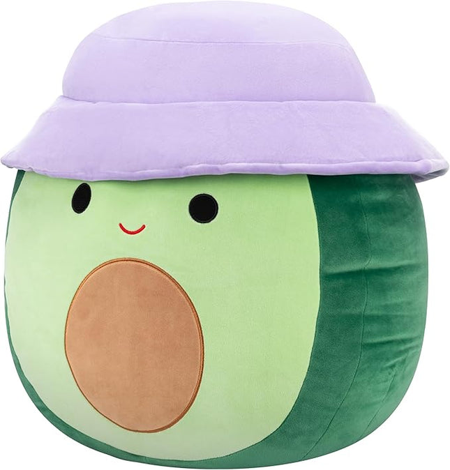 Squishmallows Original 20in Austin The Green Avocado with Bucket Hat – Official Jazwares Plush (Jumbo)
