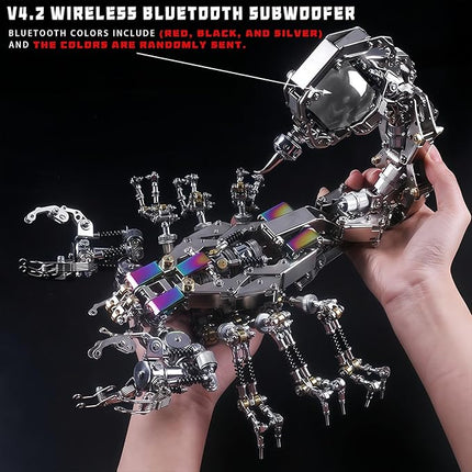 Adult 3D Metal Puzzle Giant Scorpion Model Kit 3D Metal Puzzle Mechanical Scorpion Block Difficulty DIY Assembly Kit - Men's High end Gift 1467pcs (Crusher - Scorpion)