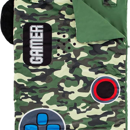 Kid's Nap Buddies Character Preschool Nap Mat, Toddler Sleeping Bag with Pillow for Daycare, Ages 3+