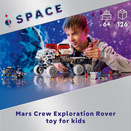LEGO Technic Mars Crew Exploration Rover Building Set, Space Gift for Boys and Girls, Science Project, NASA Inspired Toy, Advanced Building Kit for Kids Ages 10 and Up, 42180