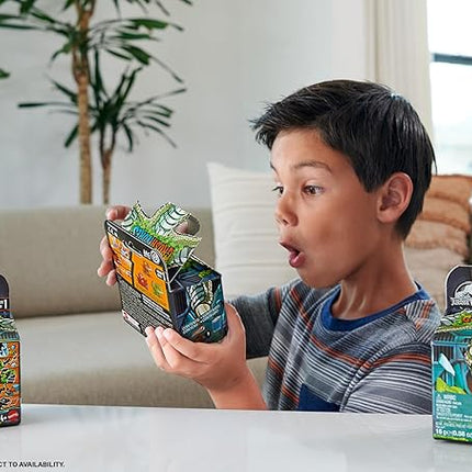Mattel Jurassic World Crushivores Mini Dinosaur Figure & Accessories, Unboxing Dino Toy with Surprise Reveals, Sensory Compounds & Feeding Play