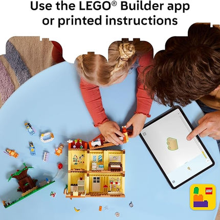 LEGO Bluey: Bluey’s Family House Building Toy - Pretend Play Toys & Figures Playset for Boys & Girls, Ages 4+ - with 5 Characters - Gift for Christmas - 11203
