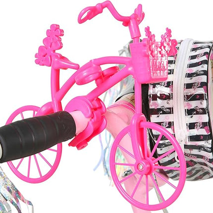 Dynacraft Barbie 12-18 Inch Girls BMX Bike for Age 3-9 Years - Fun and Stylish Design, Sturdy and Durable, Perfect for Kids Learning to Ride, Easy to Assemble, Ideal for Young Riders