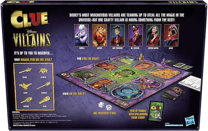 Hasbro Gaming Clue: Disney Villains Edition Board Game for Kids Ages 8+, 2-6 Players (Amazon Exclusive)