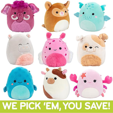 Squishmallows Mystery 5-Inch 3- Little Squish 2025 Value Pack - Get Three Mini Official Jazwares 5" Plush for Less - Collectible Soft & Squishy Stuffed Animal Toy - Gift Set for Kids, Girls Boys