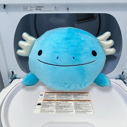 Pineapple Axolotl Plush Toy, 24" Axolotl Stuffed Animal Plushie, Giant Squish Toy, Cute Plushies Kawaii, Gifts for Kids, Girls, Boys, Toddlers (Blue)